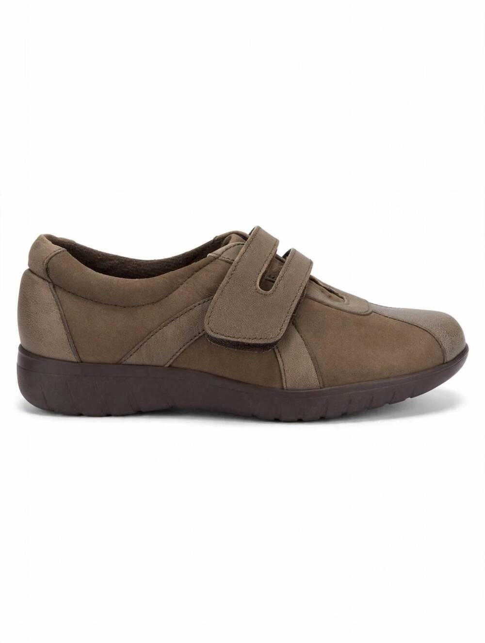 NEW MUNRO women's jewel sneaker in mocha leather/mocha nubuck